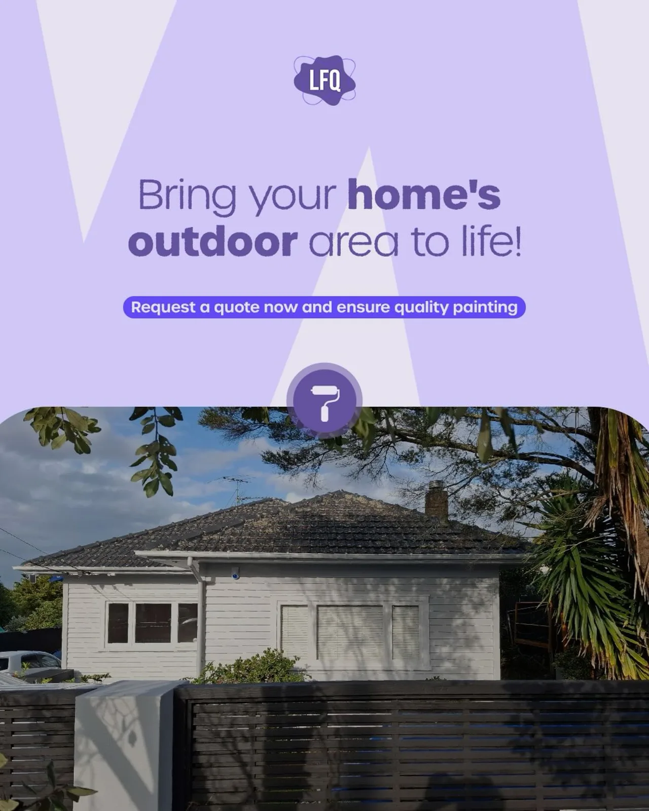 Your outdoor area renovated with quality paint! 🏡✨ Exterior painting goes far beyond aesthetics! It protects your home from sun, rain an...