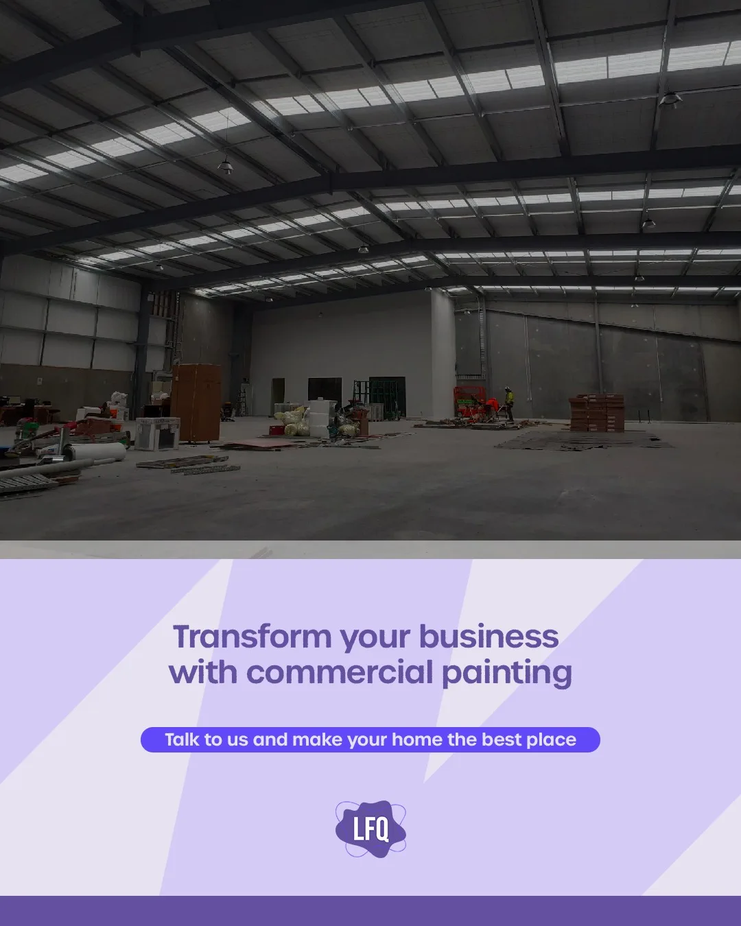 Give your business a fresh new look! ✨🏢 Our commercial painting services bring professionalism and style to your space. Contact us today...